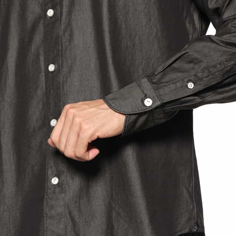 FINAMORE FINAMORE＜フィナモレ＞ デニムシャツ"SIMONE" BLACK