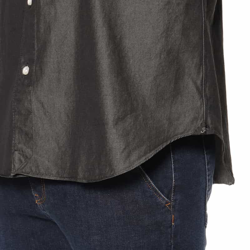 FINAMORE FINAMORE＜フィナモレ＞ デニムシャツ"SIMONE" BLACK