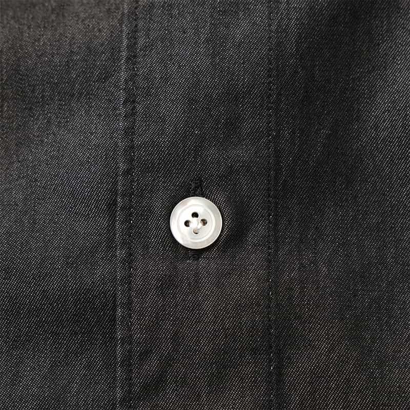 FINAMORE FINAMORE＜フィナモレ＞ デニムシャツ"SIMONE" BLACK