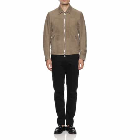 CINQUANTA チンクワンタ スエード チョアジャケット サイズ48 西口着 CINQUANTA＜チンクワンタ＞ ゴートスエードシングルジャケット