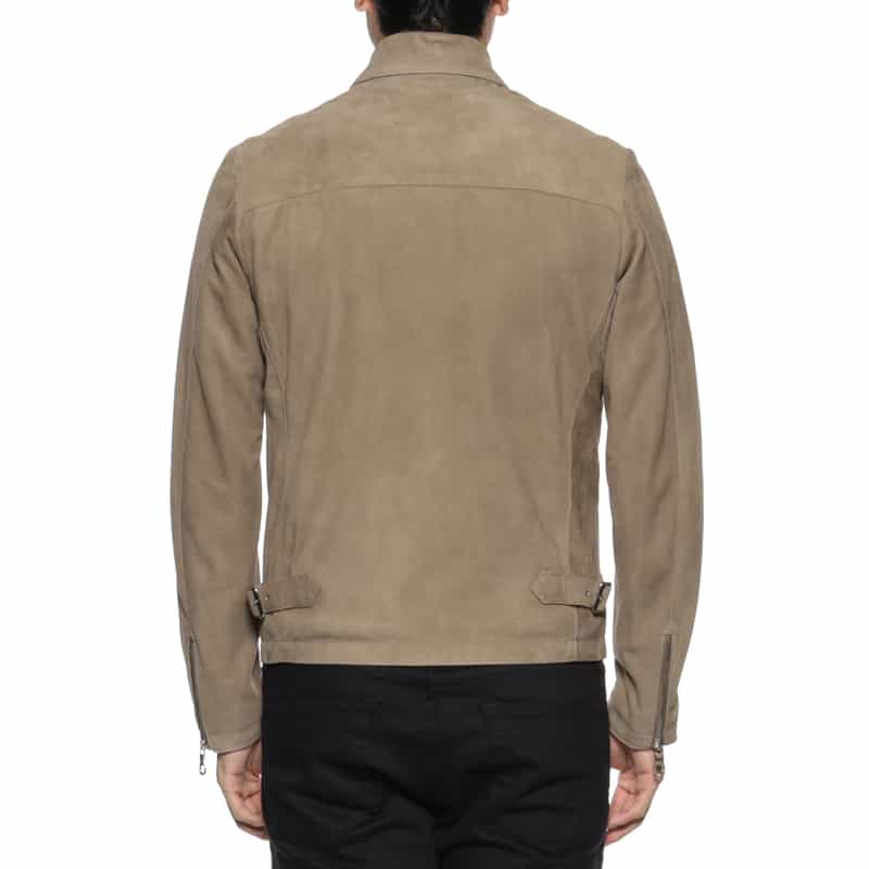 CINQUANTA CINQUANTA＜チンクワンタ＞ ゴートスエードシングルジャケット DARK GRAY