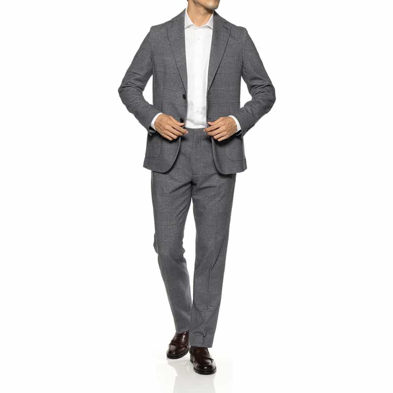 CIRCOLO1901 CIRCOLO 1901＜チルコロ 1901＞ セットアップ グレンチェック柄ジャージーパンツ NAVY