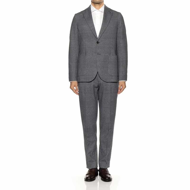 CIRCOLO1901 CIRCOLO 1901＜チルコロ 1901＞ セットアップ グレンチェック柄ジャージーパンツ NAVY