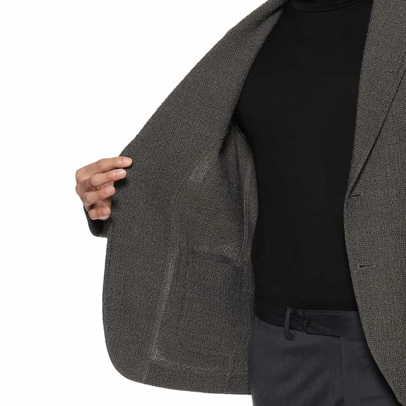 CIRCOLO1901 CIRCOLO 1901＜チルコロ 1901＞ マイクロチェック柄ジャージージャケット BROWN