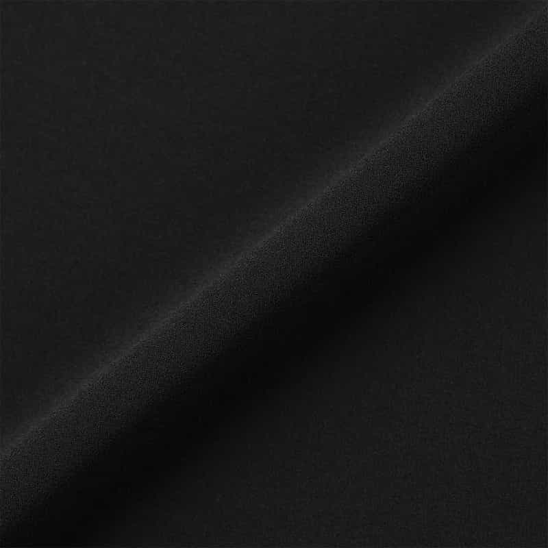 BARNEYS NEW YORK ウォッシャブル ギャザーロングドレス BLACK