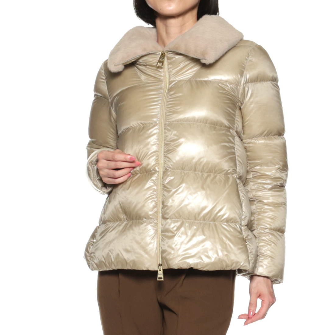 HERNO＜ヘルノ＞ ファー付きダウンジャケット