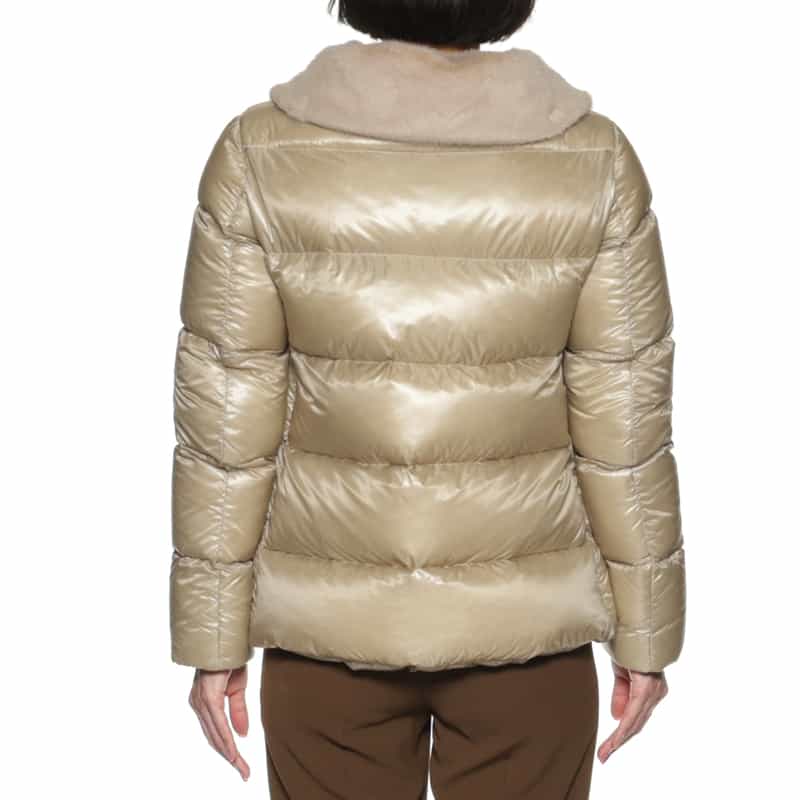 HERNO HERNO＜ヘルノ＞ ファー付きダウンジャケット IVORY