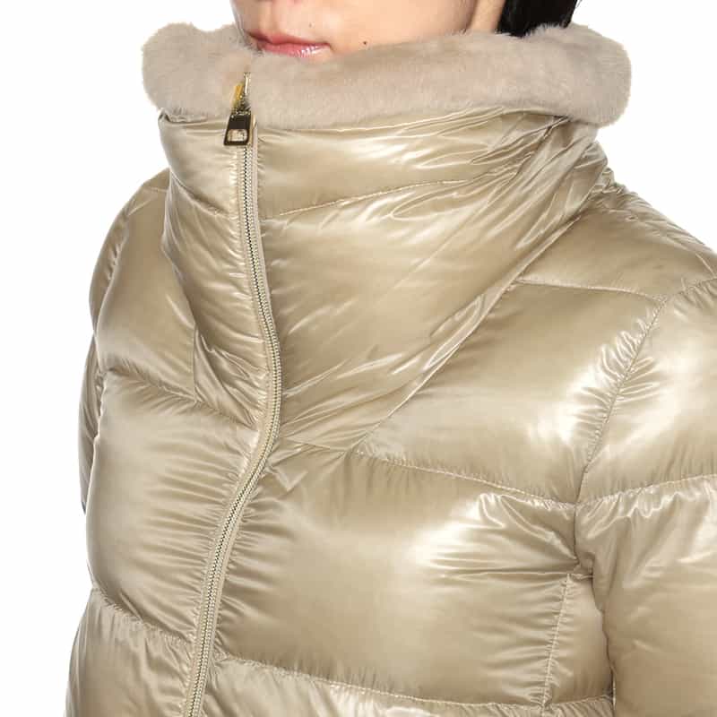 HERNO HERNO＜ヘルノ＞ ファー付きダウンジャケット IVORY