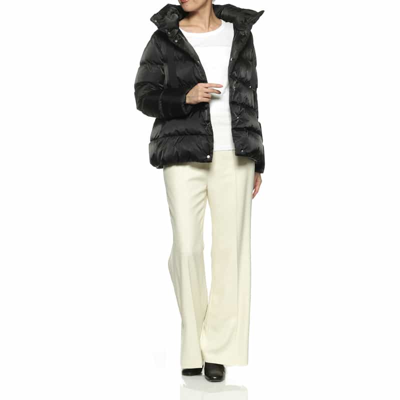 HERNO HERNO＜ヘルノ＞スタンドカラーダウンコート BLACK