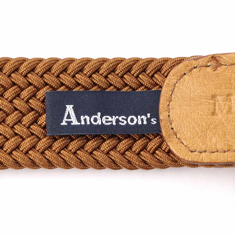 ANDERSONS ANDERSONS<アンダーソンズ> メッシュベルト BROWN