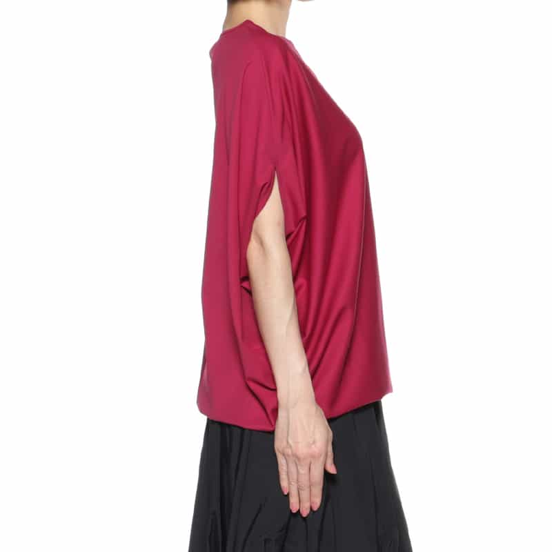 BARNEYS NEW YORK ウォッシャブル ボートネックカットソー PINK