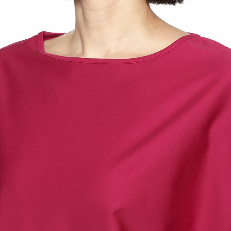 BARNEYS NEW YORK ウォッシャブル ボートネックカットソー PINK