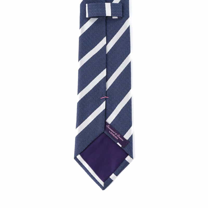 SEAWARD＆STEARN SEAWARD＆STEARN＜シーワード＆スターン＞ レジメンタル柄タイ BLUE