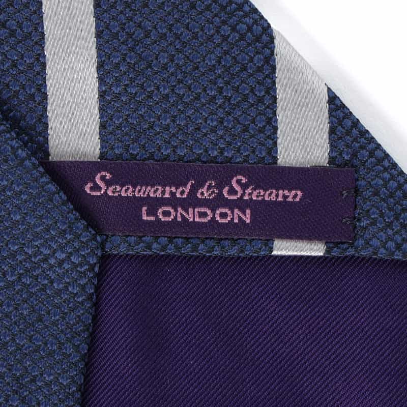 SEAWARD＆STEARN SEAWARD＆STEARN＜シーワード＆スターン＞ レジメンタル柄タイ BLUE