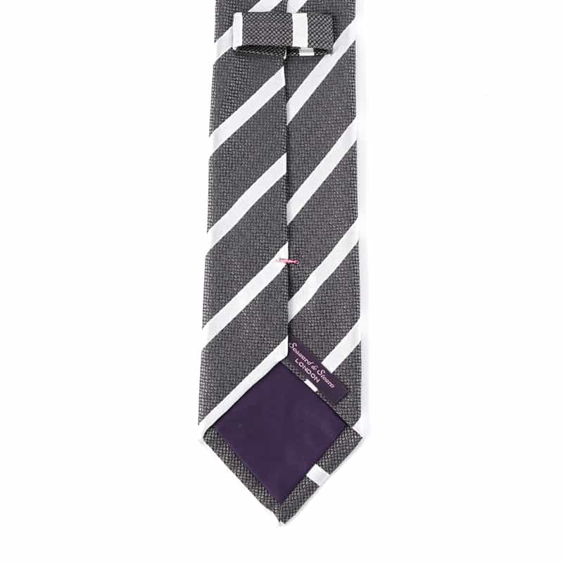 SEAWARD＆STEARN SEAWARD＆STEARN＜シーワード＆スターン＞ レジメンタル柄タイ BROWN