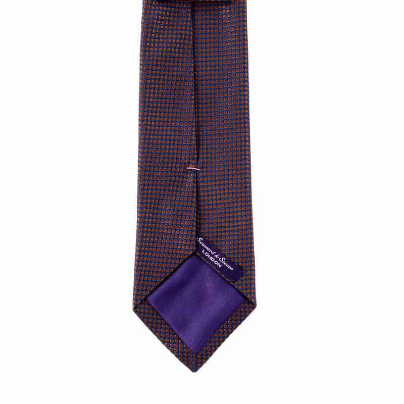 SEAWARD＆STEARN SEAWARD＆STEARN＜シーワード＆スターン＞ ジャガードタイ BROWN