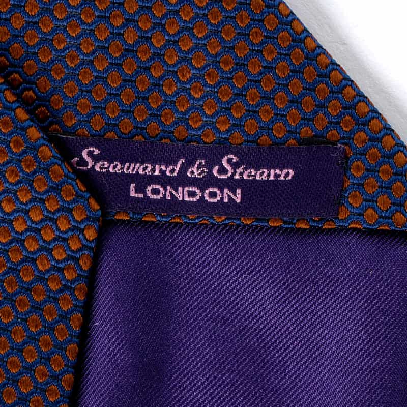 SEAWARD＆STEARN SEAWARD＆STEARN＜シーワード＆スターン＞ ジャガードタイ BROWN