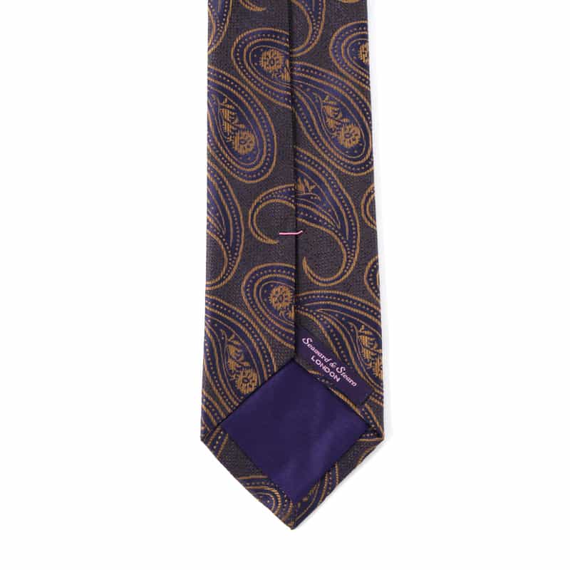 SEAWARD＆STEARN SEAWARD＆STEARN＜シーワード＆スターン＞ ペイズリー柄タイ NAVY