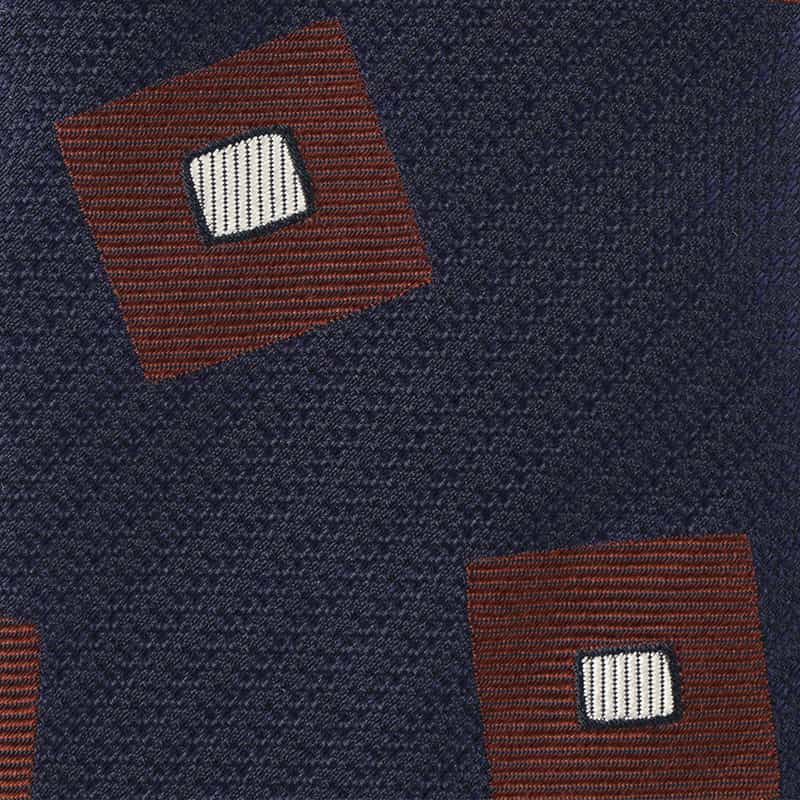 SEAWARD＆STEARN SEAWARD＆STEARN＜シーワード＆スターン＞ スクエア柄タイ NAVY