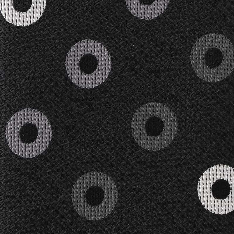 SEAWARD＆STEARN SEAWARD＆STEARN＜シーワード＆スターン＞ サークル柄タイ BLACK