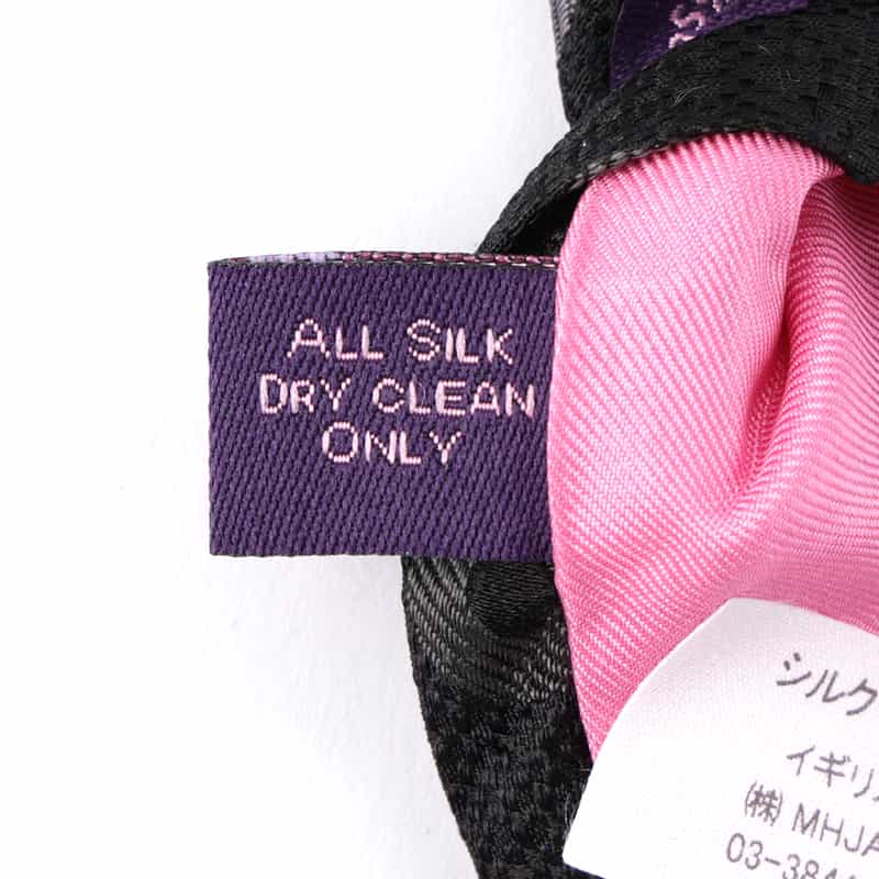 SEAWARD＆STEARN SEAWARD＆STEARN＜シーワード＆スターン＞ サークル柄タイ BLACK