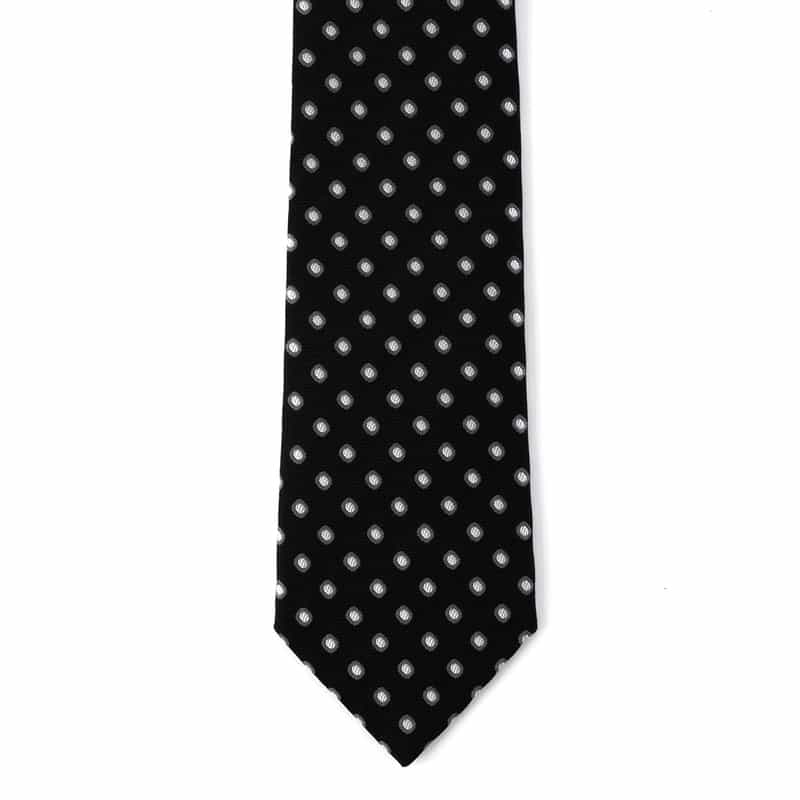 SEAWARD＆STEARN SEAWARD＆STEARN＜シーワード＆スターン＞ ペイズリー柄タイ BLACK