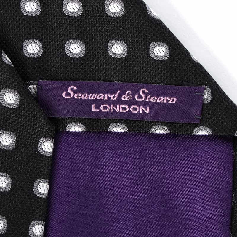 SEAWARD＆STEARN SEAWARD＆STEARN＜シーワード＆スターン＞ ペイズリー柄タイ BLACK