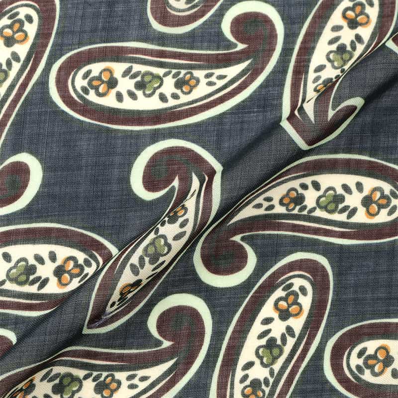 SEAWARD＆STEARN SEAWARD＆STEARN ＜シーワード＆スターン＞ リバーシブルプリントスカーフ NAVY