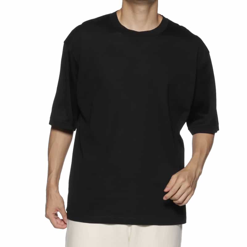 PIPPIOLINO PIPPIOLINO＜ピッピオリーノ＞ バーニーズ　ニューヨーク限定 ニットTシャツ BLACK