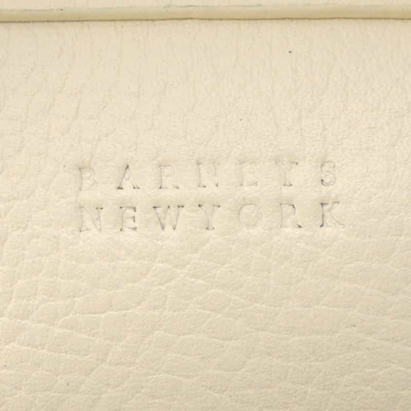 BARNEYS NEW YORK ショルダーベルト付ミニボストンバッグ WHITE