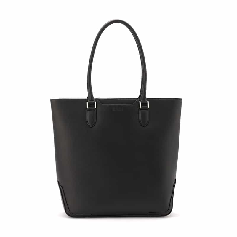 BARNEYS NEW YORK 縦型レザートートバッグ BLACK