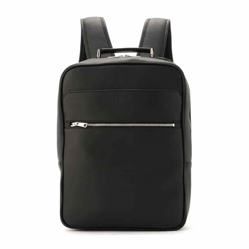 BARNEYS NEW YORK レザーバッグパック BLACK