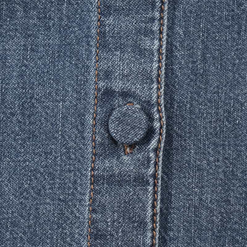 FRAME FRAME ＜フレーム＞ パフスリーブ デニムミニドレス LIGHT BLUE