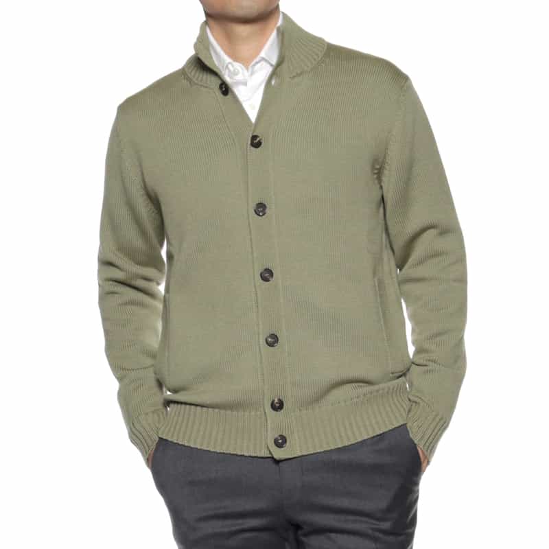 ZANONE ZANONE＜ザノーネ＞ ニットプルオーバー"CHIOTO" KHAKI