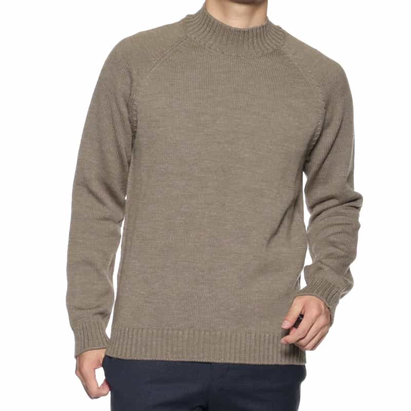 ZANONE ZANONE＜ザノーネ＞ モックネックニットプルオーバー BEIGE