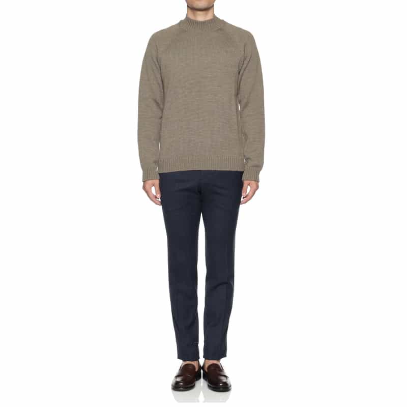 ZANONE ZANONE＜ザノーネ＞ モックネックニットプルオーバー BEIGE