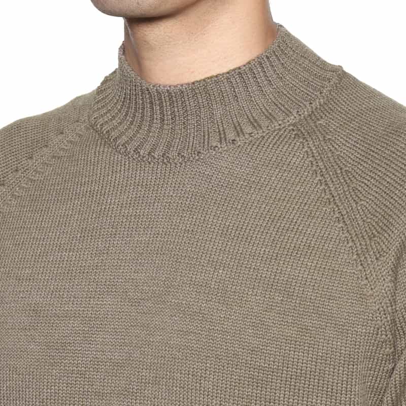 ZANONE ZANONE＜ザノーネ＞ モックネックニットプルオーバー BEIGE