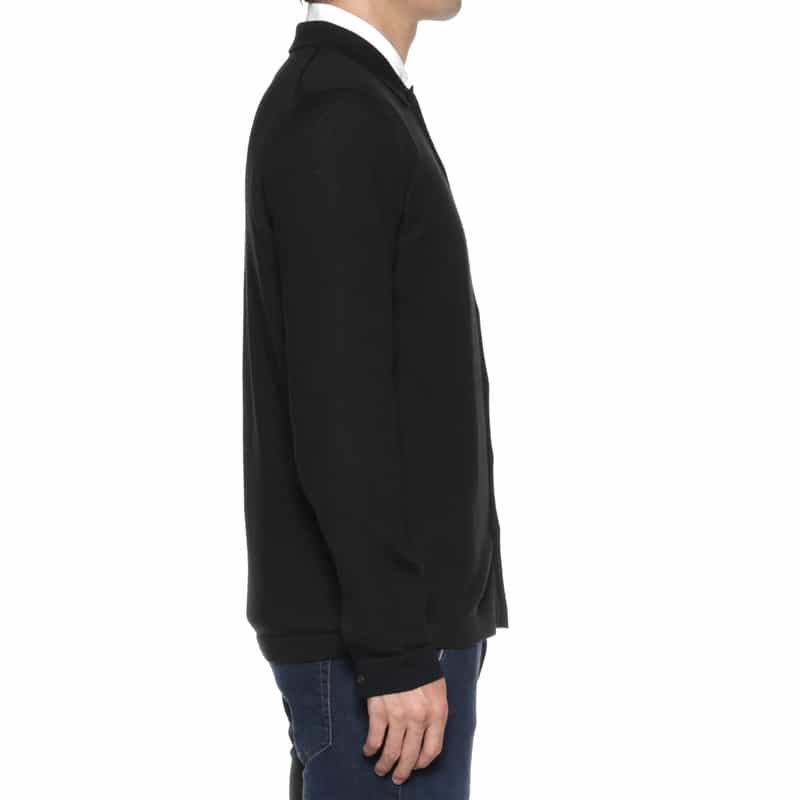 ZANONE ZANONE<ザノーネ> ニットシャツ BLACK