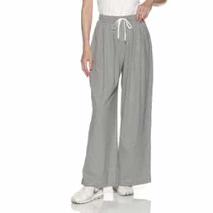 ウォッシャブル タック入りワイドパンツ