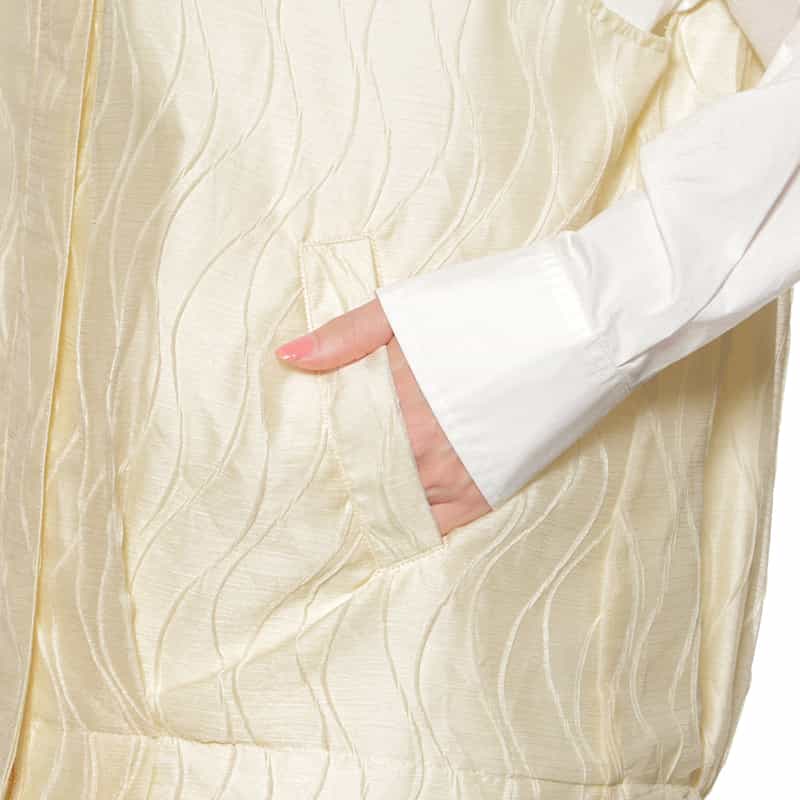 BARNEYS NEW YORK セットアップ ウォッシャブルベスト IVORY