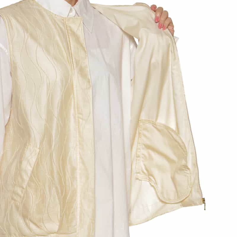 BARNEYS NEW YORK セットアップ ウォッシャブルベスト IVORY