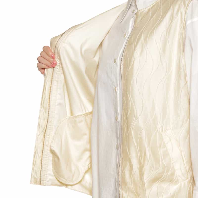 BARNEYS NEW YORK セットアップ ウォッシャブルベスト IVORY