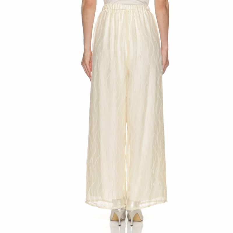 BARNEYS NEW YORK セットアップ ウォッシャブルワイドパンツ IVORY