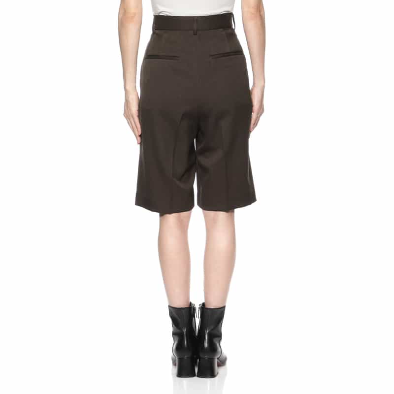 BARNEYS NEW YORK ウォッシャブル ハーフパンツ BROWN