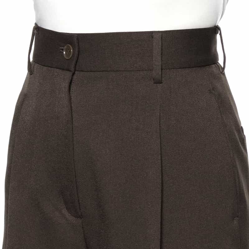 BARNEYS NEW YORK ウォッシャブル ハーフパンツ BROWN