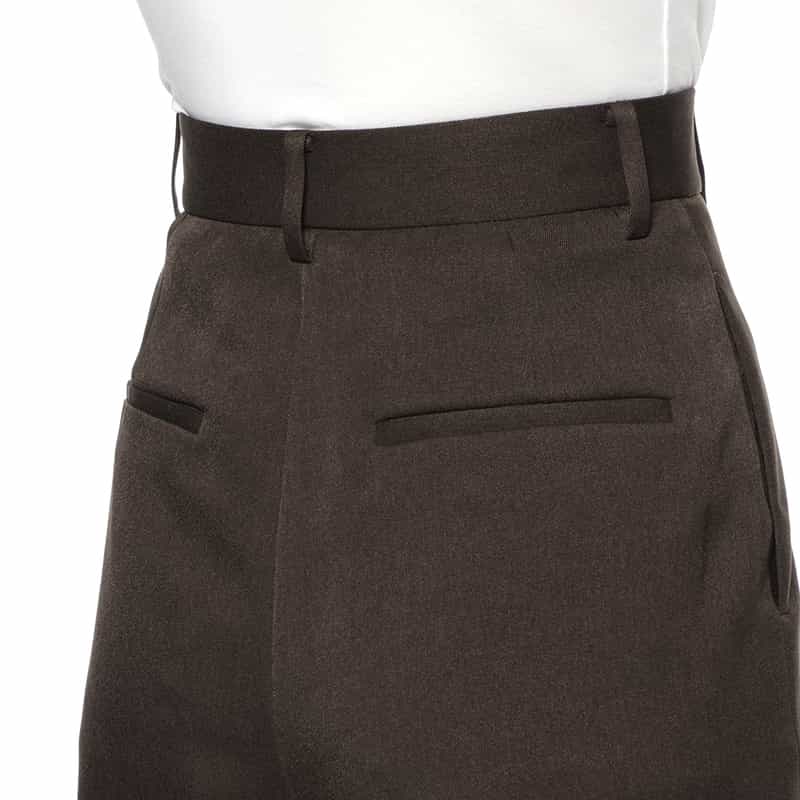 BARNEYS NEW YORK ウォッシャブル ハーフパンツ BROWN