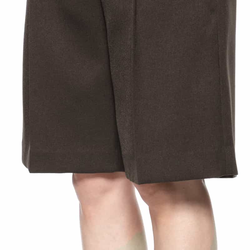 BARNEYS NEW YORK ウォッシャブル ハーフパンツ BROWN