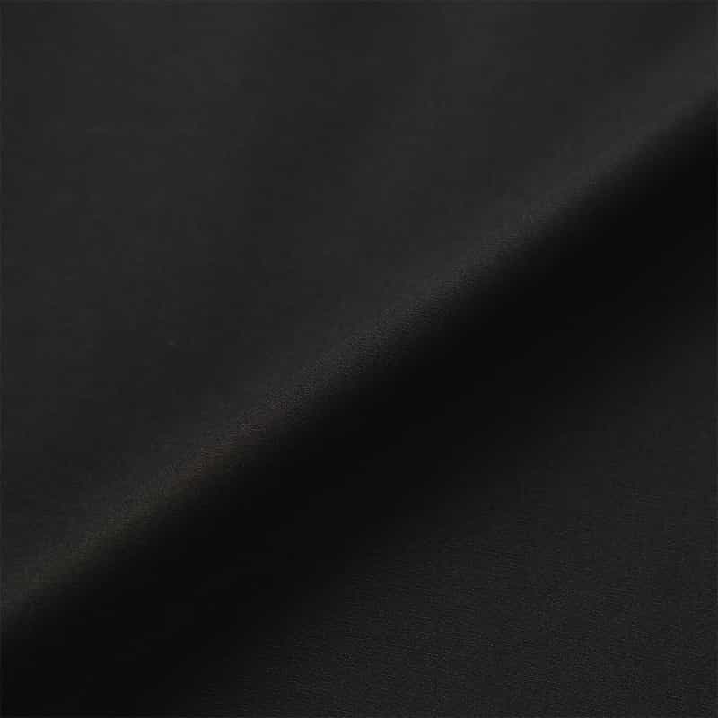 BARNEYS NEW YORK ウォッシャブル スキッパーシャツ BLACK