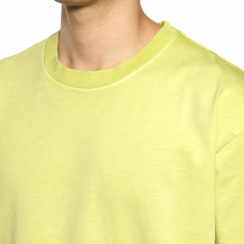 BARNEYS NEW YORK ヴィンテージ加工オーバーフィットTシャツ YELLOW