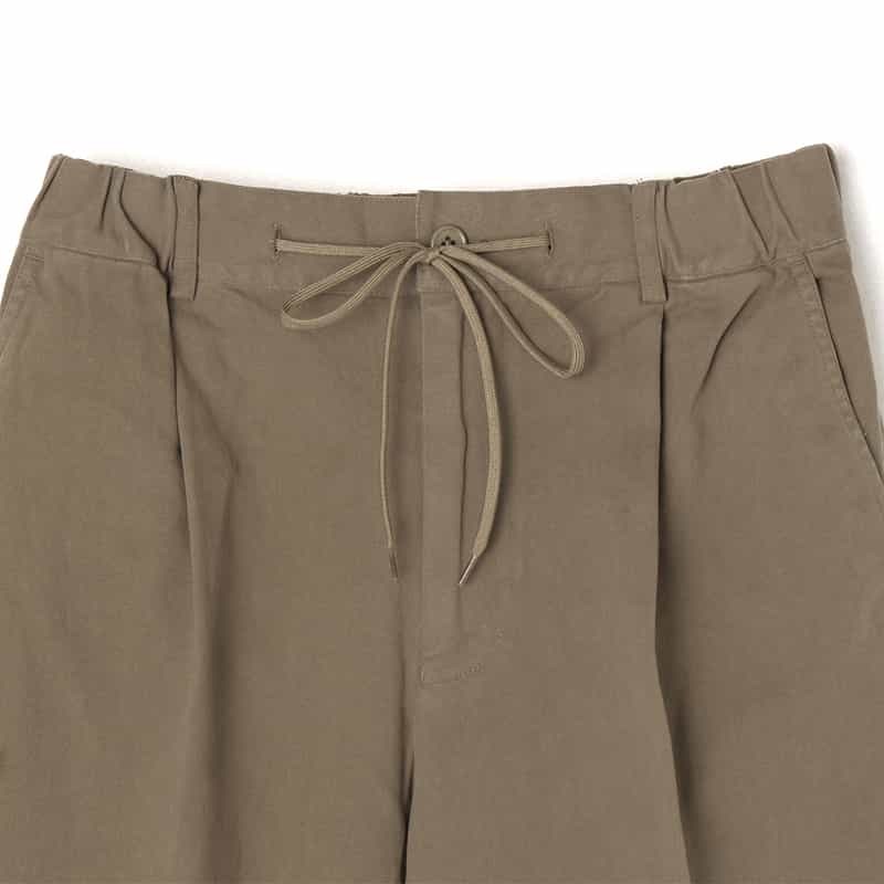 BARNEYS NEW YORK ストレッチイージーワイドパンツ BEIGE